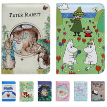 Doraemon cartoon passport cover Cute kitty multi-function document bag Peter Rabbit storage bag Chinchilla ticket holder