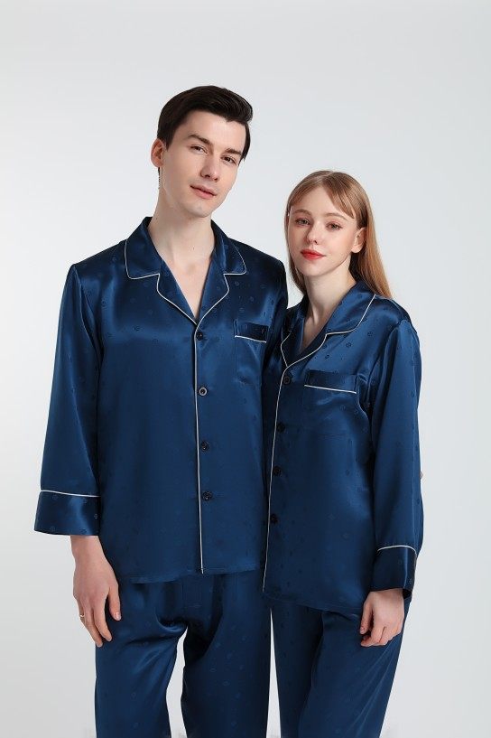 Suzhou Silk Real Silk Pyjamas Lovers High-quality Mulberry Silk Long Sleeve Long Pants Home Suits Suit Spring Autumn Season