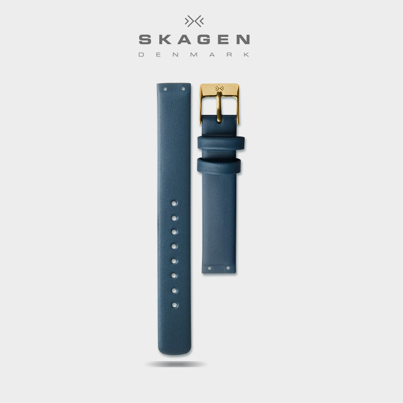 14mm Skagen Black Brown Blue Red Screw Quick Release Genuine Leather Watch Strap Replacement for Bering 14mm Skagen Black Brown Blue Red Screw Quick Release Genuine Leather Watch Strap Replacement for Bering