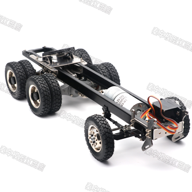 Qin Car Model 1/24 Original Factory Tractor Truck, Front Two Rear Eight Chassis, Remote Control Alloy Car Model Chassis Qin Car Model 1/24 Original Factory Tractor Truck, Front Two Rear Eight Chassis, Remote Control Alloy Car Model Chassis
