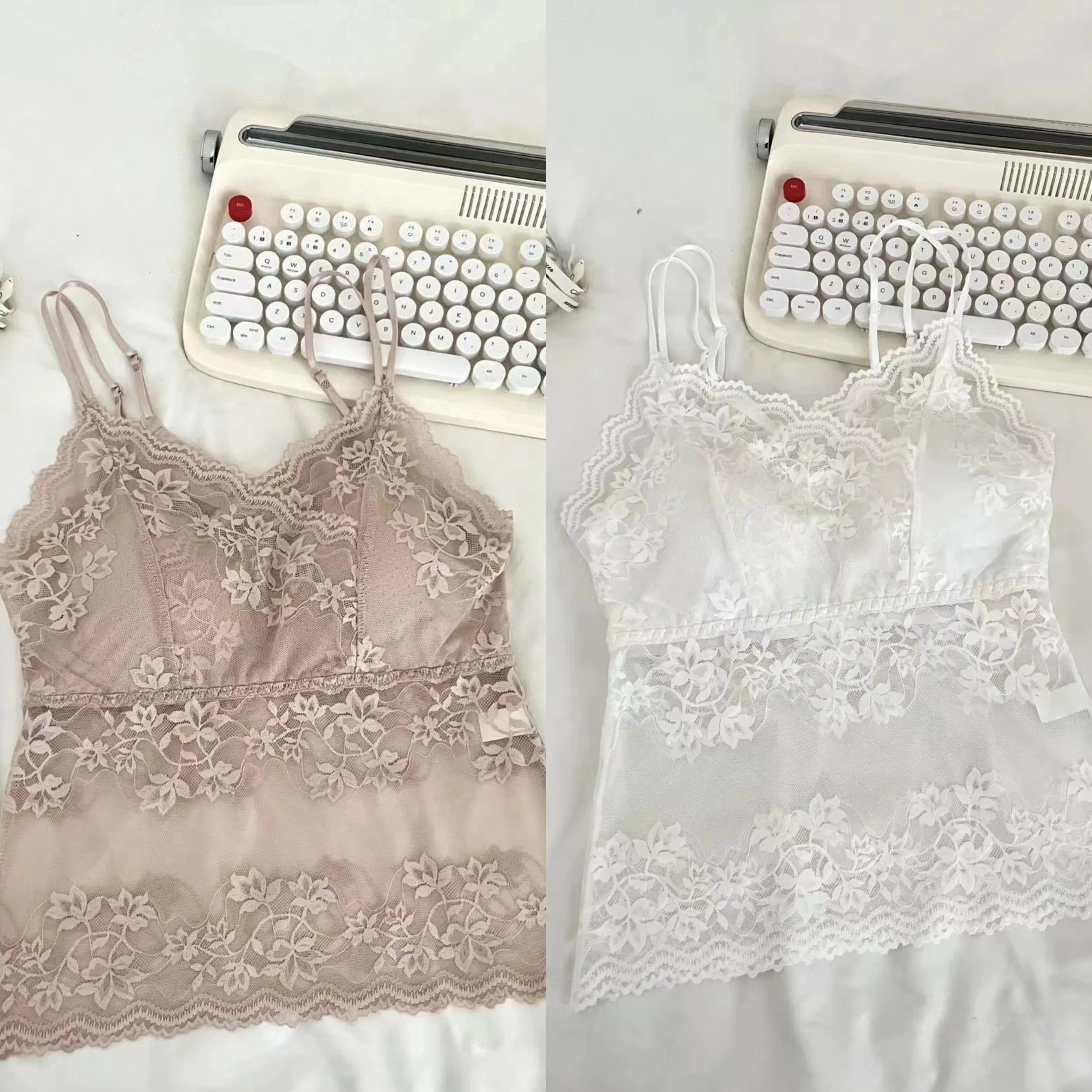 Летний гипюр топ на лямках, топ с чашечками, тонкая защитная underwear, бюстгальтер-топ, топ-бюстгальтер