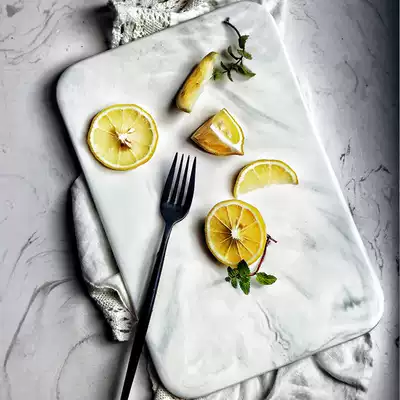 In the flowers and trees) the past Sky) marble chopping board ceramic dishes fruit flat tray gourmet Pat