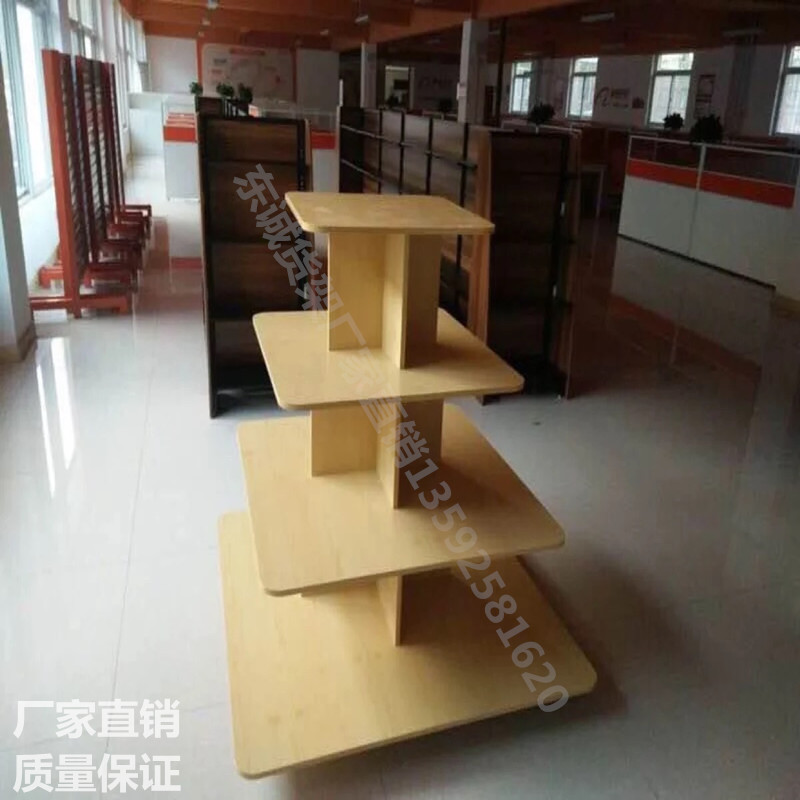 Nakajima tủ trưng bày tủ tròn trang điểm chăm sóc da sản phẩm giày cửa hàng trưng bày kệ gỗ kệ đồ chơi bà mẹ và trẻ em trưng bày - Kệ / Tủ trưng bày kệ bán hàng bằng gỗ
