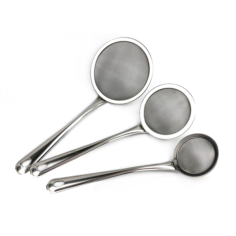 Stainless steel leaking spoon oil separating kitchen filter spoon to grease filter oil small oil for leaking hot pot spoon for spoonful scoop