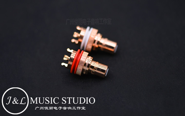 American original CMC 805-2 5-CUR pure red copper RCA lotus seat signal socket