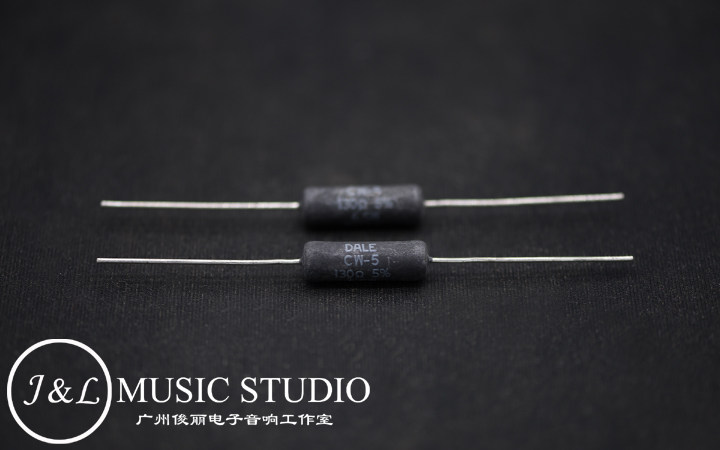 The original VISHAY DALE 5-6 5W black winding army low noise resistance