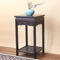 Chinese flower stand mahogany flower potty view balcony living room indoor landing gear mahogany sour wooden square flower stand