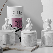 Statue scented candles to help sleep bedroom scented cup ornaments indoor niche high-end gift set companion gift box