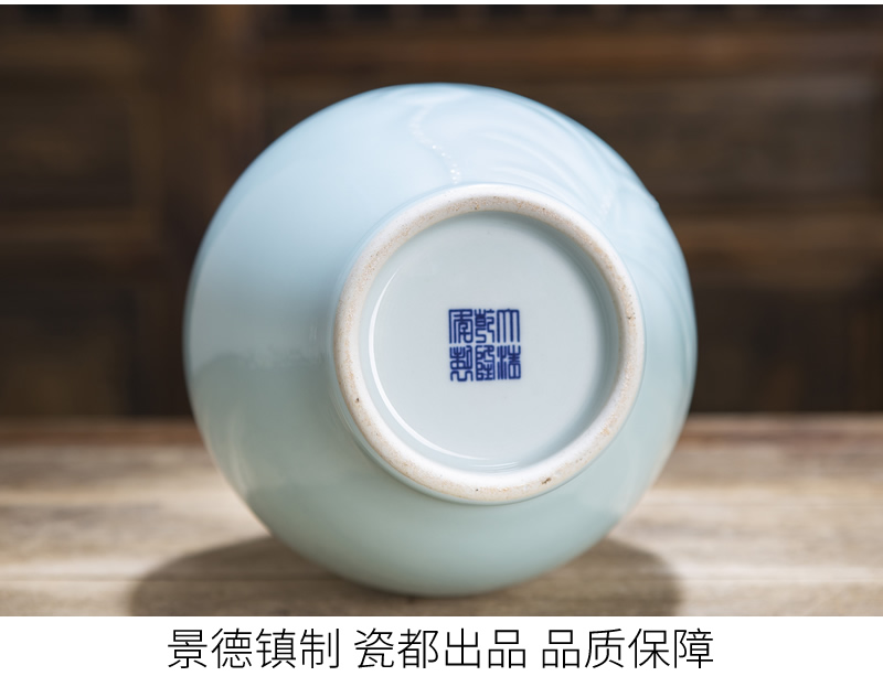 Jingdezhen new Chinese vase furnishing articles sitting room TV cabinet dry flower arranging flowers archaize zen household decorative household items