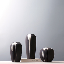 Jingdezhen ceramic vase flower arrangement new Chinese minimalist home living room porch hotel home accessories ornaments