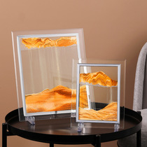 Creative quicksand painting ornaments home accessories liquid decompression hourglass living room office desk porch wine cabinet decorations