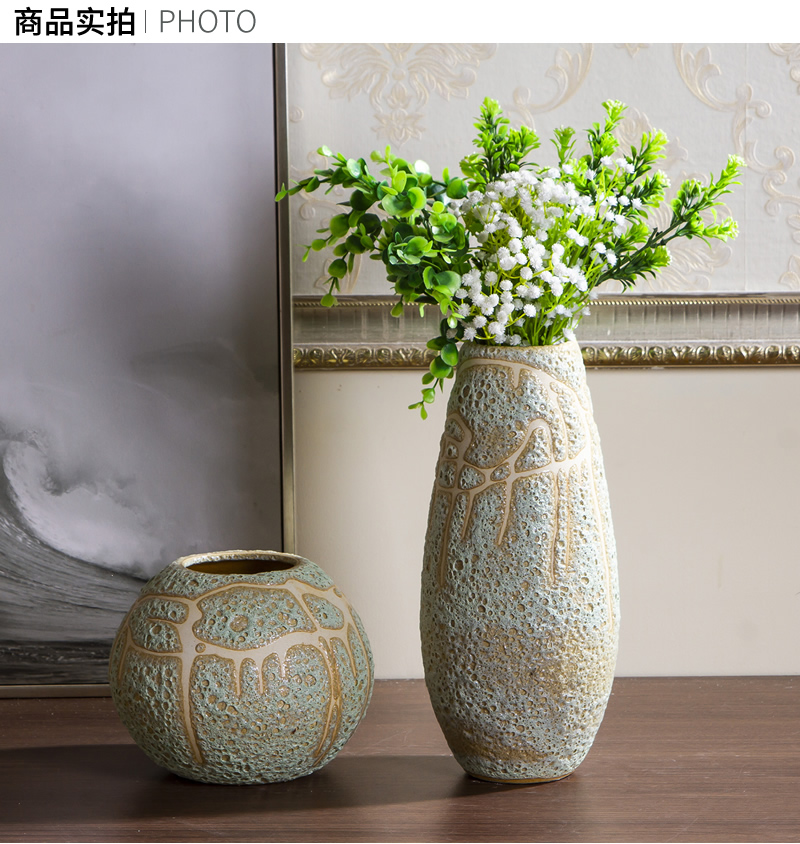 Jingdezhen ceramic vase modern northern dry flower arranging flowers sitting room coarse some ceramic jar of porcelain table decoration restoring ancient ways