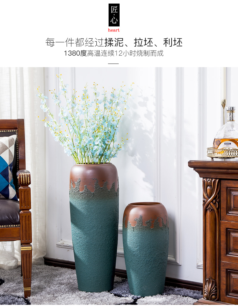 Large vase furnishing articles contracted and I sitting room flower arranging dried flower decoration ideas north European Large POTS decoration