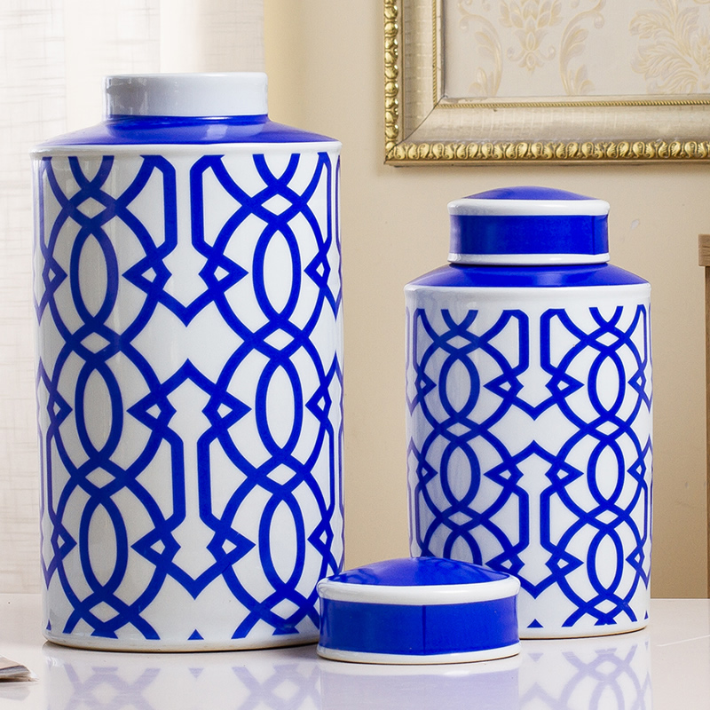 Ceramic vase furnishing articles storage tank sitting room flower arrangement between modern new classical example home wine ark, adornment ornament