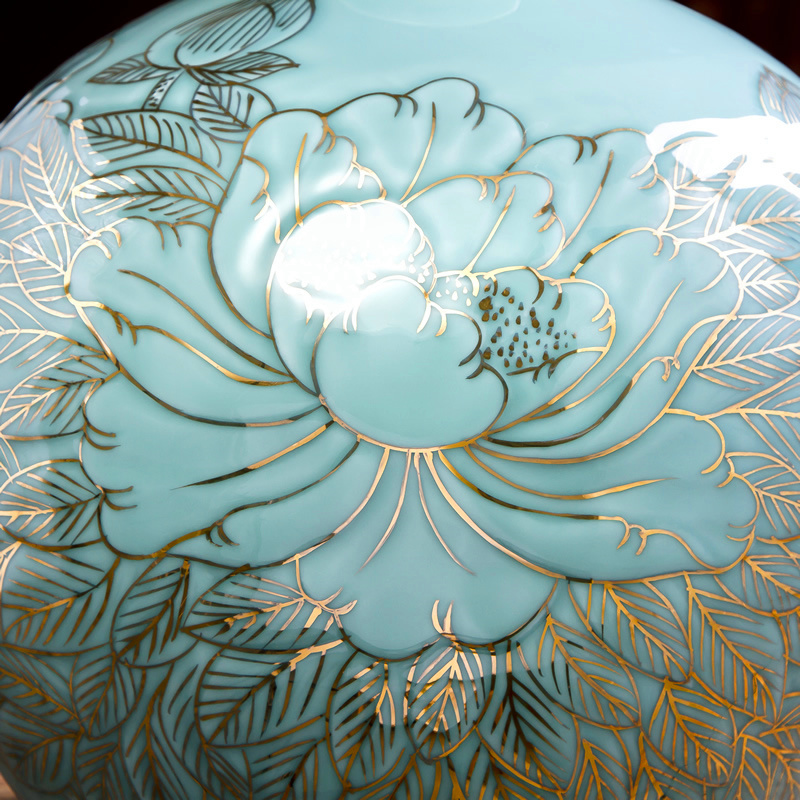 Jingdezhen porcelain vase big master hand paint new Chinese style ceramic rich ancient frame household act the role ofing is tasted furnishing articles to the living room