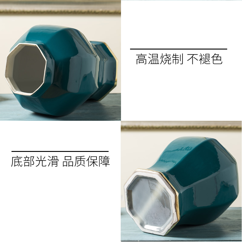 Jingdezhen new Chinese style European general pot vase flower, dried flower adornment furnishing articles storage tank sitting room porch decoration
