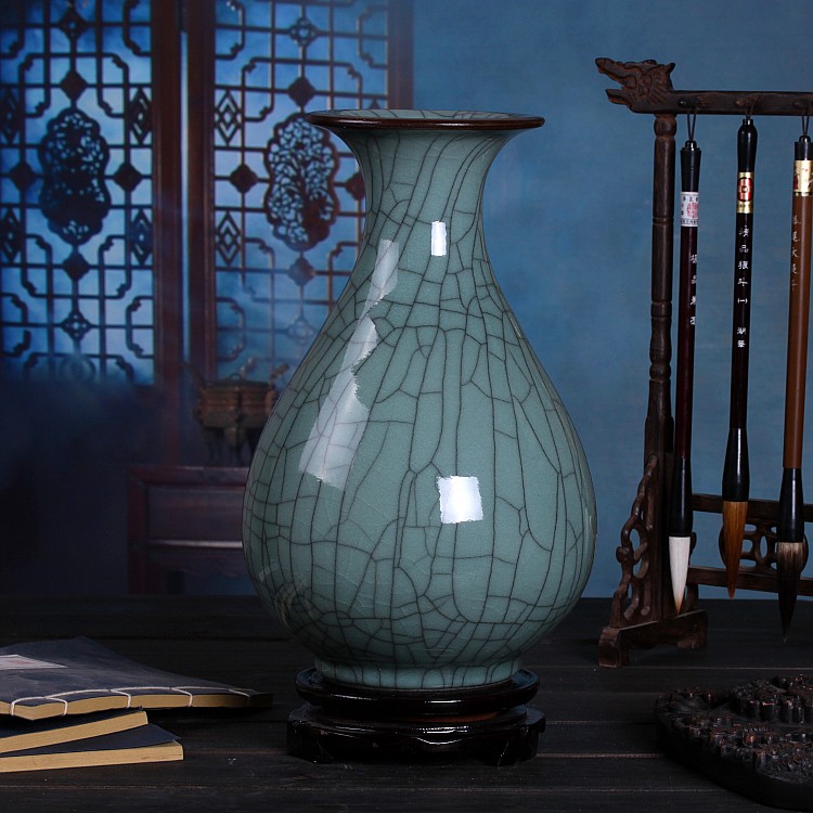 Archaize of jingdezhen ceramics up on green glaze vase sitting room of Chinese style restoring ancient ways household act the role ofing is tasted furnishing articles