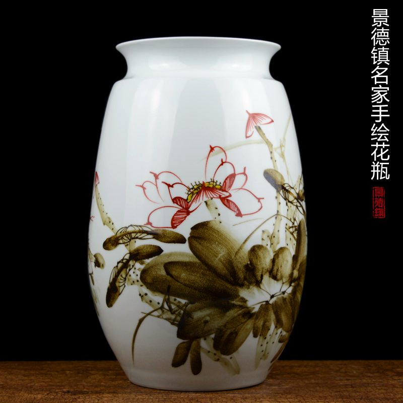 Jingdezhen ceramic hand - made vases furnishing articles celebrity master new Chinese style household act the role ofing is tasted, the sitting room porch place by hand