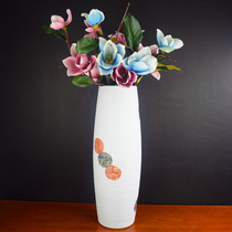 Jingdezhen ceramic floor-to-ceiling vase decoration Living room home flower arrangement Water cultivation rich bamboo extra-large hydroponic container