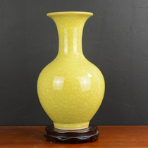 Jingdezhen ceramic retro vase decoration Chinese living room dried flower flower arrangement Home TV cabinet porcelain decoration