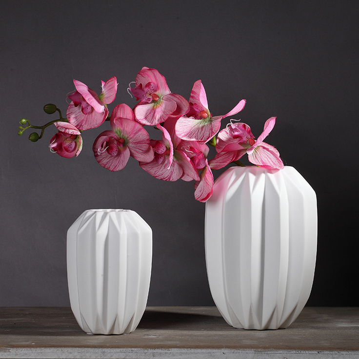 Jingdezhen ceramics vases, I and contracted white paper down the small pure and fresh and small living room table furnishing articles ornaments