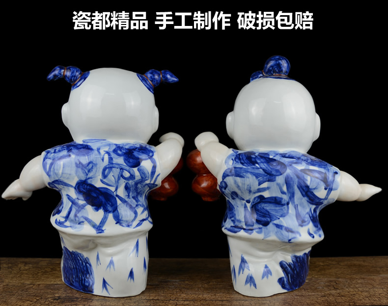 Jingdezhen porcelain dolls furnishing articles home wine TV ark adornment creative wedding wedding gifts gifts