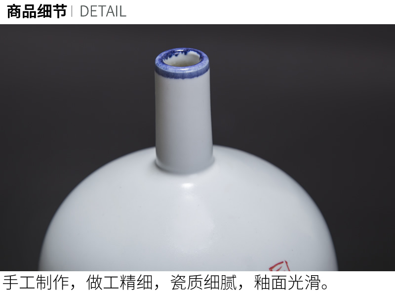 Jingdezhen chinaware lotus flower vase three - piece suit of new Chinese style living room zen flower arrangement home furnishing articles