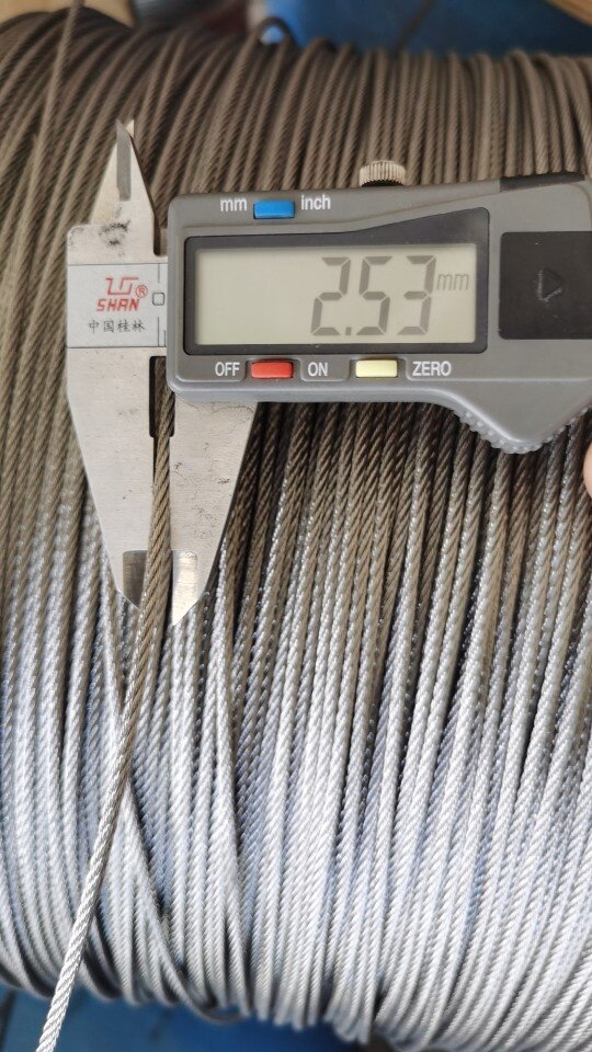 Authentic 304 stainless steel wire rope 2 5mm7x7 stainless steel wire rope clothes hanger rope greenhouse rope grape rack rope - Taobao