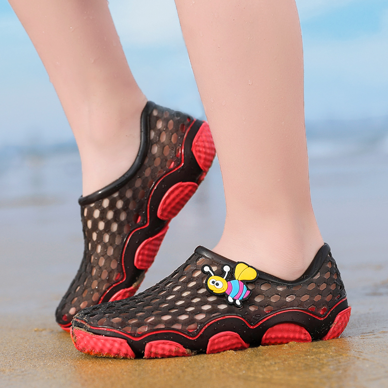Summer children Breathable Beach Shoes Boys Shoes Light Sandals Big Children Shoes Baotou Girls Big Boy Anti Slip Dongle Dongle Shoes-Taobao