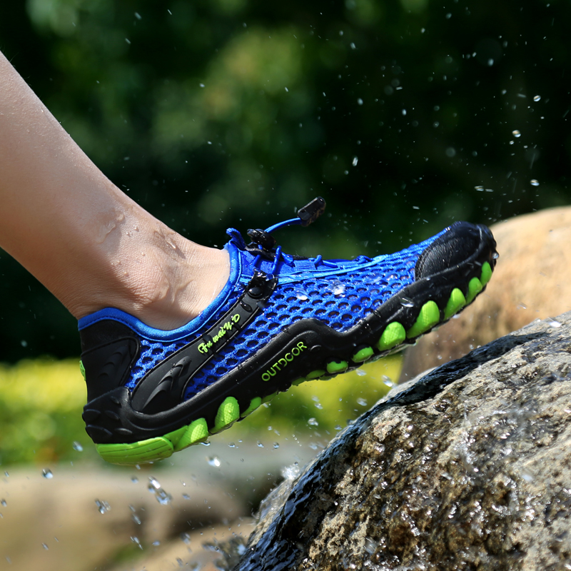 Speed Dry Creek Shoes Men's Shoes Summer Breathable Hiking Shoes Climbing Shoes Men's Covered Water Shoes Non-slip Light Beach Shoe Men
