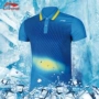 Li Ning mua ngắn tay nam polo áo 2018 mùa hè nam ve áo t- shirt lỏng người đàn ông thở của nửa tay áo thể thao t- shirt áo polo unisex