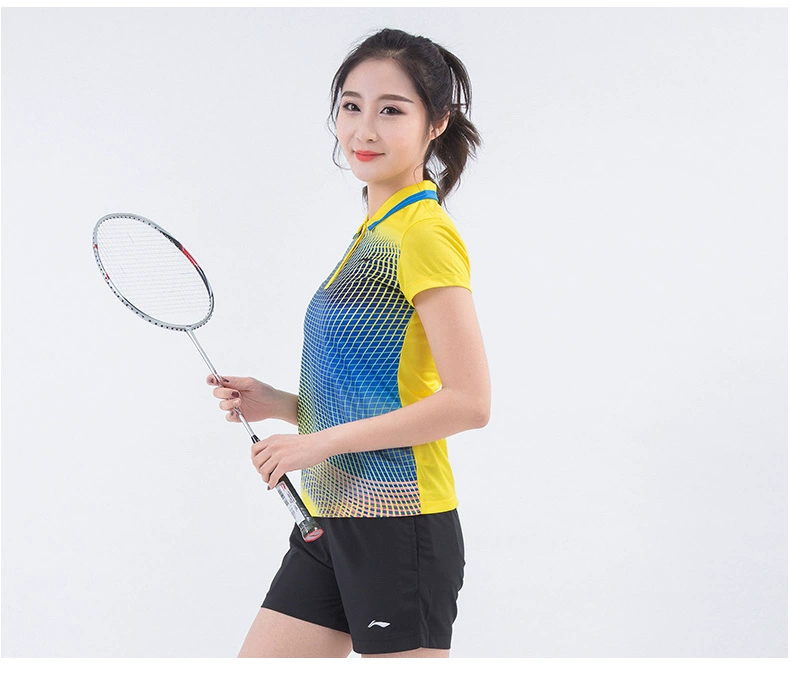 Li Ning T-Shirt ngắn tay của phụ nữ slim áo 2018 mùa hè thể thao mới độ ẩm wicking thở mua polo