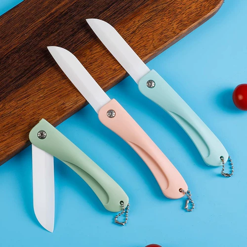 Керамический портативный комплект для домашнего использования, складной нож, 3 предмета