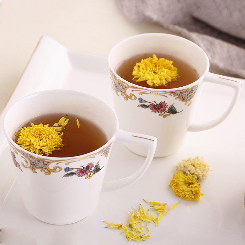 Ceramic tea set suit household six cups with pallet ultimately responds cup suit sitting room tea teapot tea cup