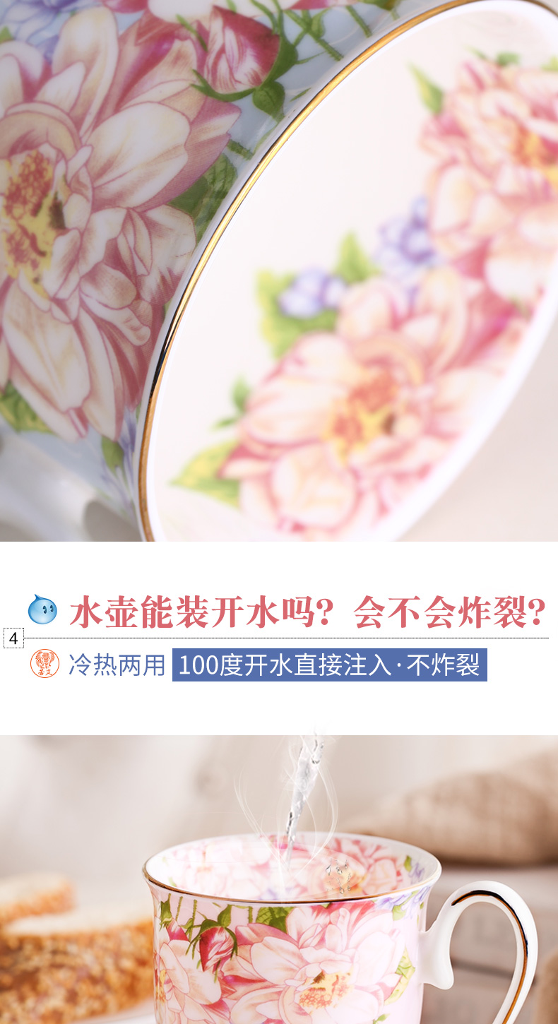 Ceramic cups and contracted mark cup European cup coffee cup small household fresh water cup with cover glass students