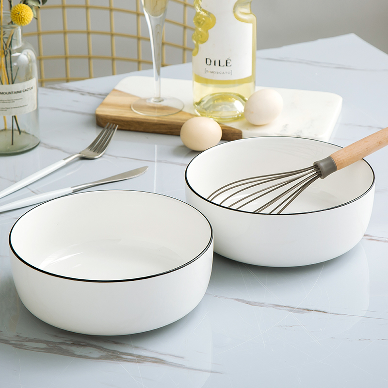 American household tableware always eat thickening ceramic disc large square plate plate surface soup bowl creative fuels the tableware