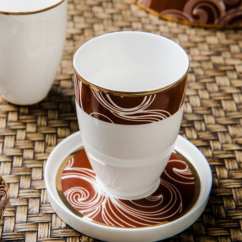 Tangshan I ipads porcelain teapot teacup suit household 6 cups and saucers Chinese style restoring ancient ways the sitting room tea tea set with the teapot