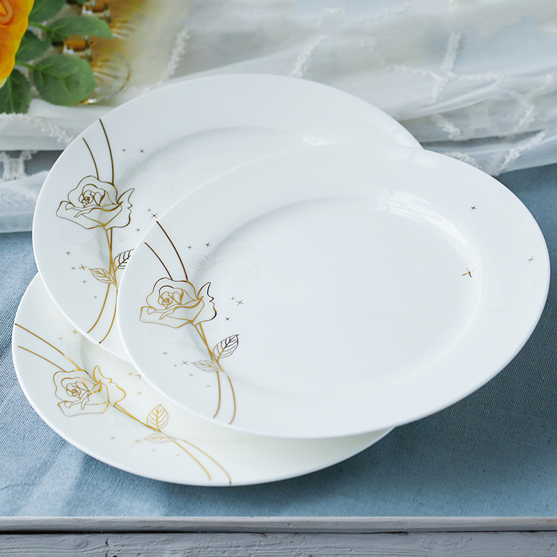The dishes suit ipads porcelain tableware suit bowl dish suits for Chinese style household contracted Korean ceramic bowl combination 10