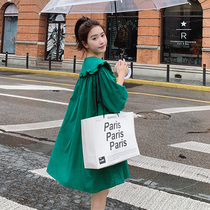 Pregnant women summer dress summer thin hipster maternity dress loose simple fashion large size short sleeve skirt tide