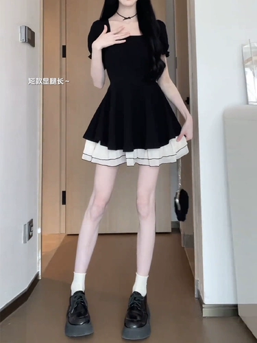 Платье, летний чай для принцессы, 2025 года, французский стиль, придает объем