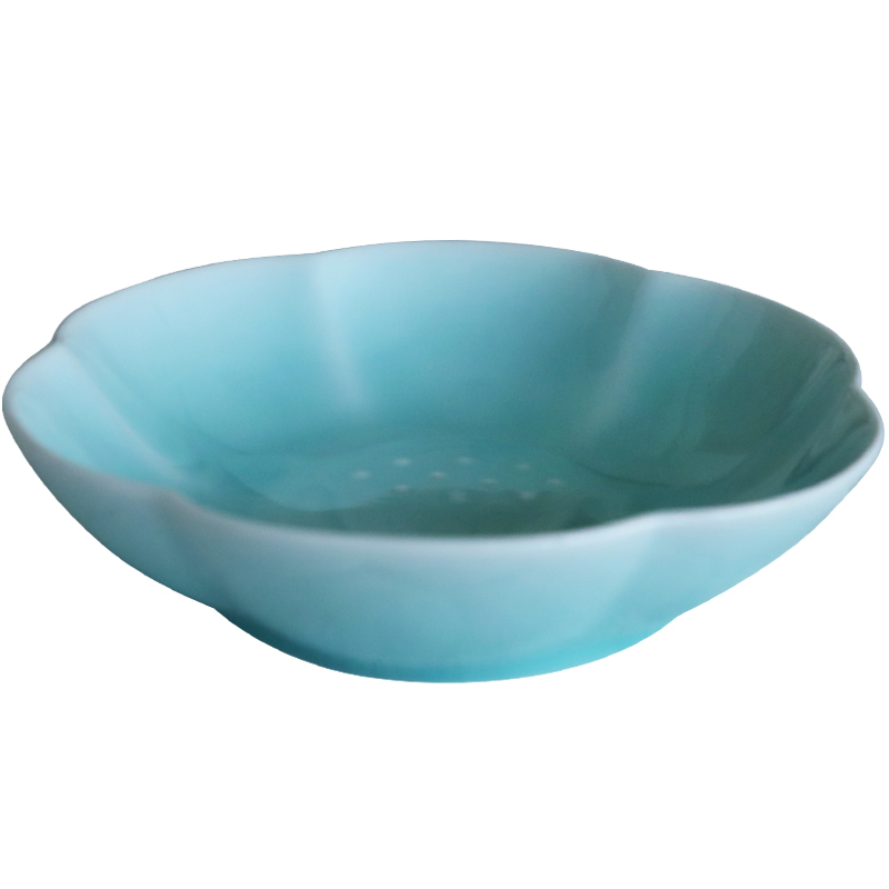 Oujiang longquan celadon plate 7 inches to 9 inches violet faceplate Japanese dish dish export Chinese dish