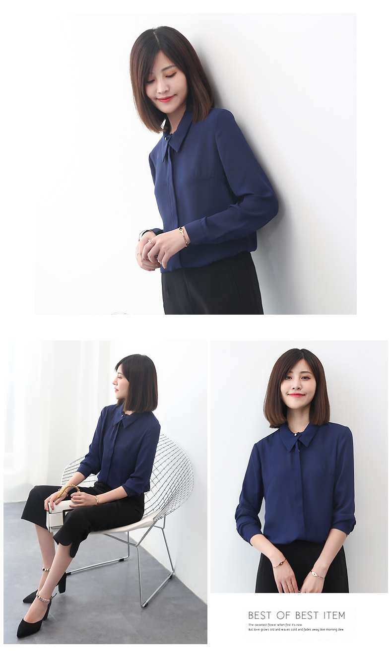 Xuân Teng 2019 áo sơ mi nữ mùa hè và mùa thu mới của phụ nữ phiên bản Hàn Quốc của áo sơ mi trắng tay dài hoang dã - Áo sơ mi dài tay áo sơ mi nữ dài tay cổ bèo