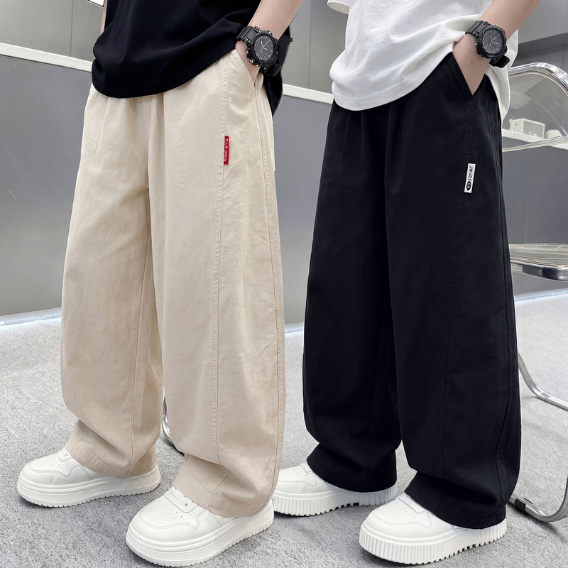 Boys' Summer Thin Pants 2026 New Style Children's Casual Sports Summer Long Pants for Older Kids Mosquito-Proof Pants