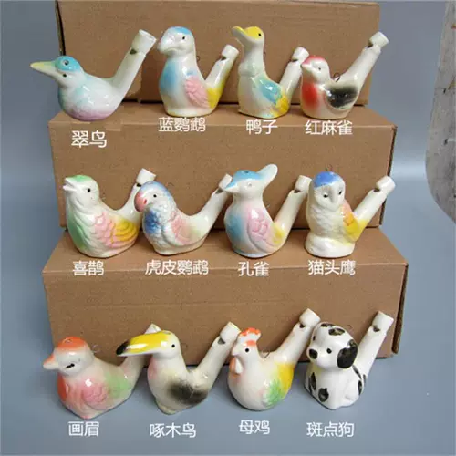 Знаки свистка Birdkou, Детская керамика, называющая птицами, которые называют двенадцать зодиака