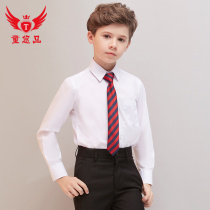 Tong Youpin Boys shirt Long sleeve Childrens dress shirt White performance suit Small suit Korean version