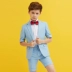Chàng trai ăn mặc mùa hè vest phù hợp với Hàn Quốc phiên bản của sàn catwalk trang phục trong cậu bé lớn hoa cô gái ăn mặc nam trẻ em nhỏ phù hợp với set vest gile bé trai hàng cao cấp Váy trẻ em