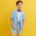 Chàng trai ăn mặc mùa hè vest phù hợp với Hàn Quốc phiên bản của sàn catwalk trang phục trong cậu bé lớn hoa cô gái ăn mặc nam trẻ em nhỏ phù hợp với set vest gile bé trai hàng cao cấp Váy trẻ em