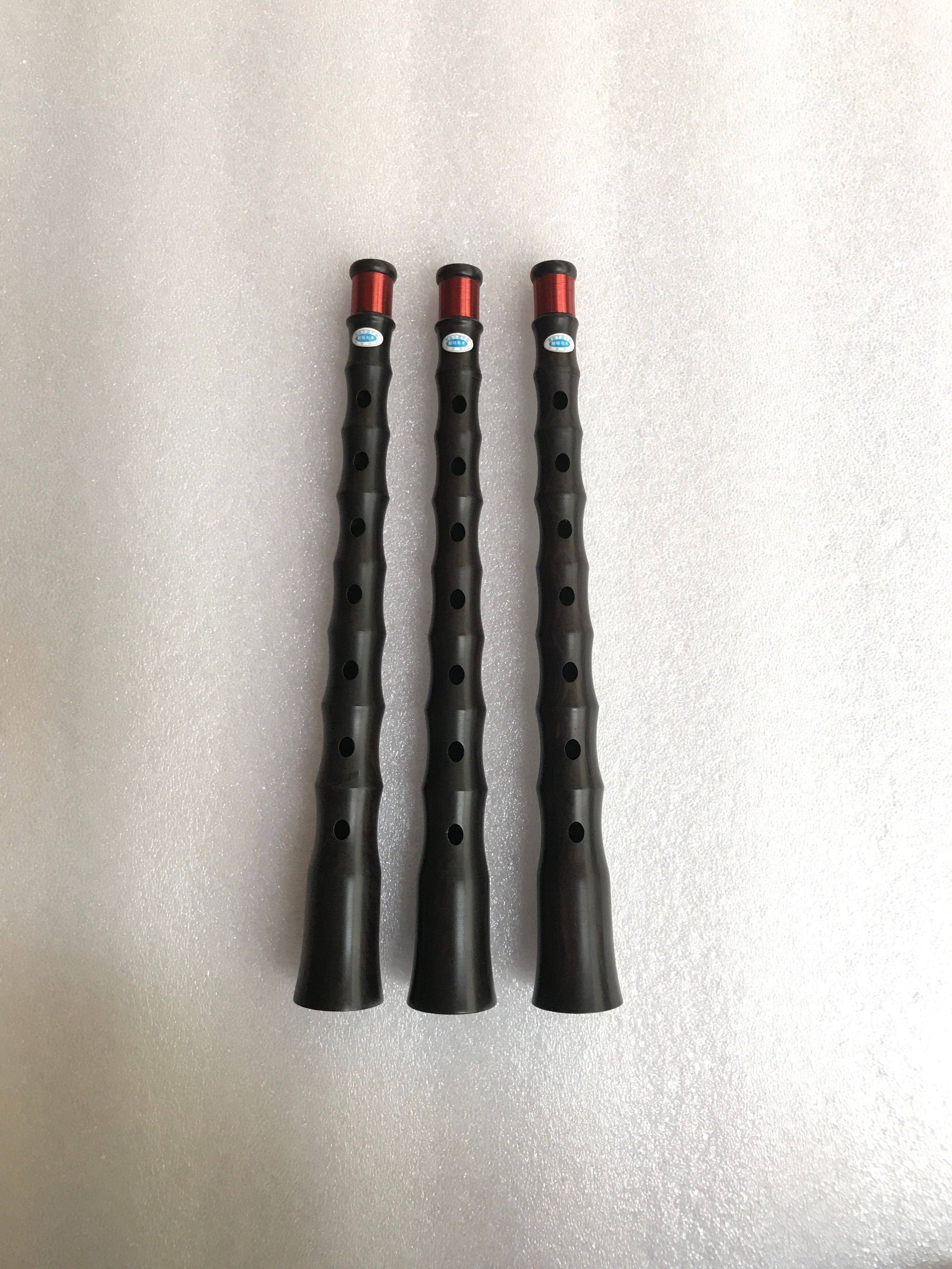 Old sour branch Ebony Rod total length 31cm single bag copper wire head flute tube eight-Tone Musical Instrument Professional beginner suona