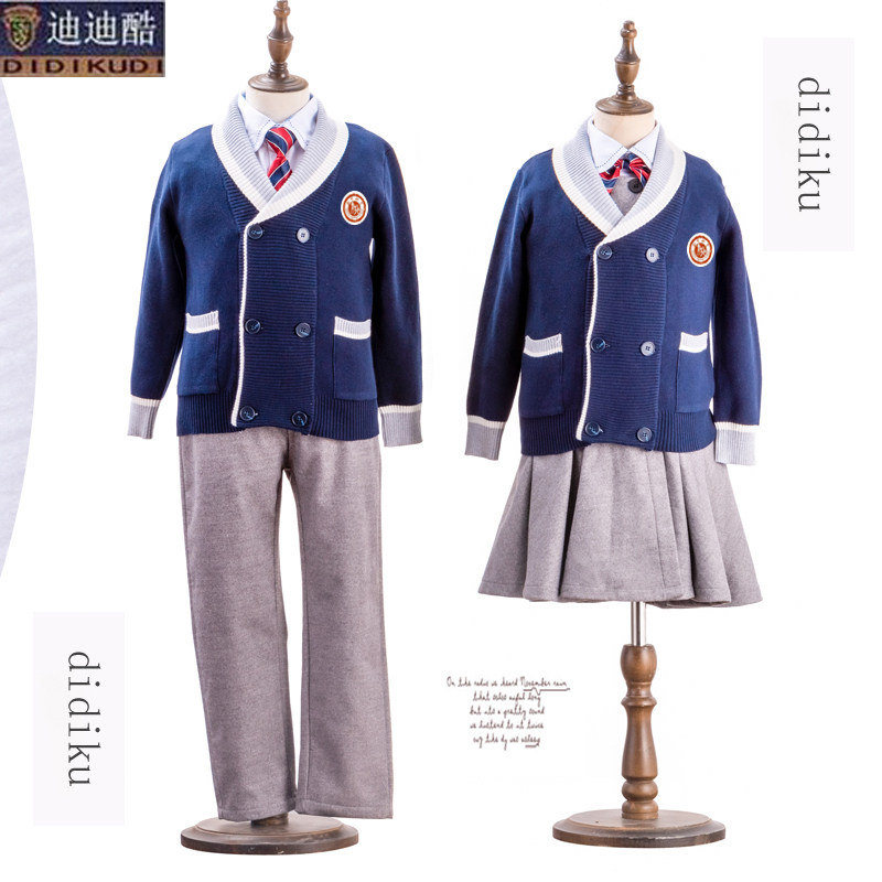 Customized Elementary School School Uniform Autumn Winter Clothing Kindergarten Garden Clothing Spring And Autumn Clothing Children Class Class Yinglun Wind