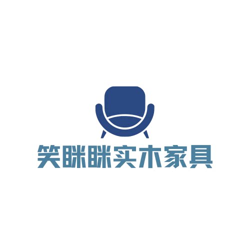 笑眯眯实木家具的LOGO